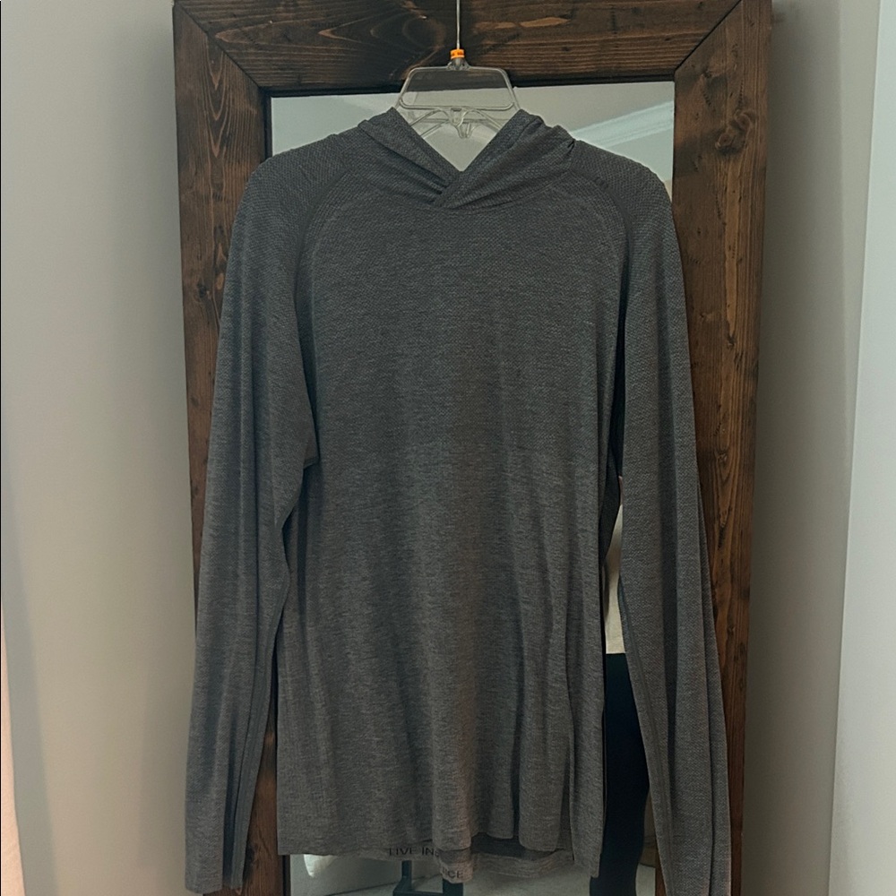 lululemon athletica Gray Metal Vent hoodie
